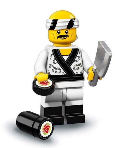 LEGO Minifigure-Sushi Chef-Collectible Minifigures / The LEGO Ninjago Movie-coltlnm-19-Creative Brick Builders